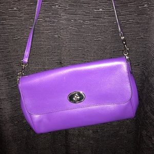 Bright purple Coach purse! Crossbody